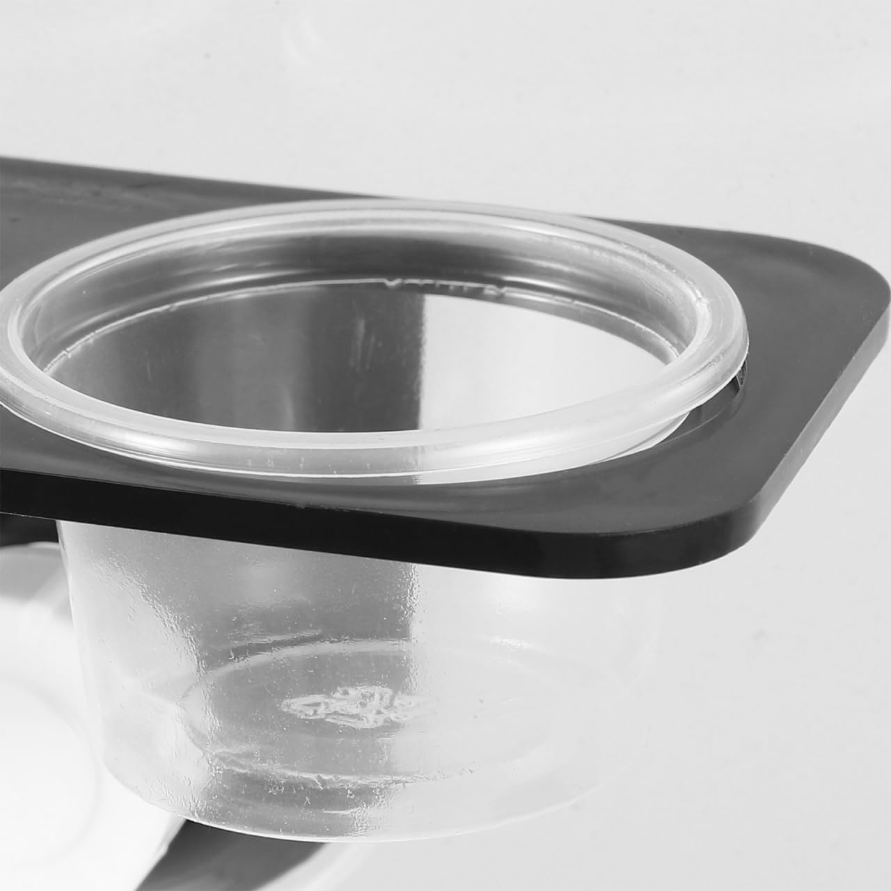 POPETPOP 3 Pcs Reptile Double Dish with Suction Cup, Gecko Feeding Bowl, Crested Gecko Food Dish, Lizard Feeding Ledge Bowls, To